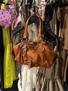 CHLOE PADDINGTON Leather Slouch Shoulder Bag (LOCK & KEY ) ICONIC Early 2000s 🤎